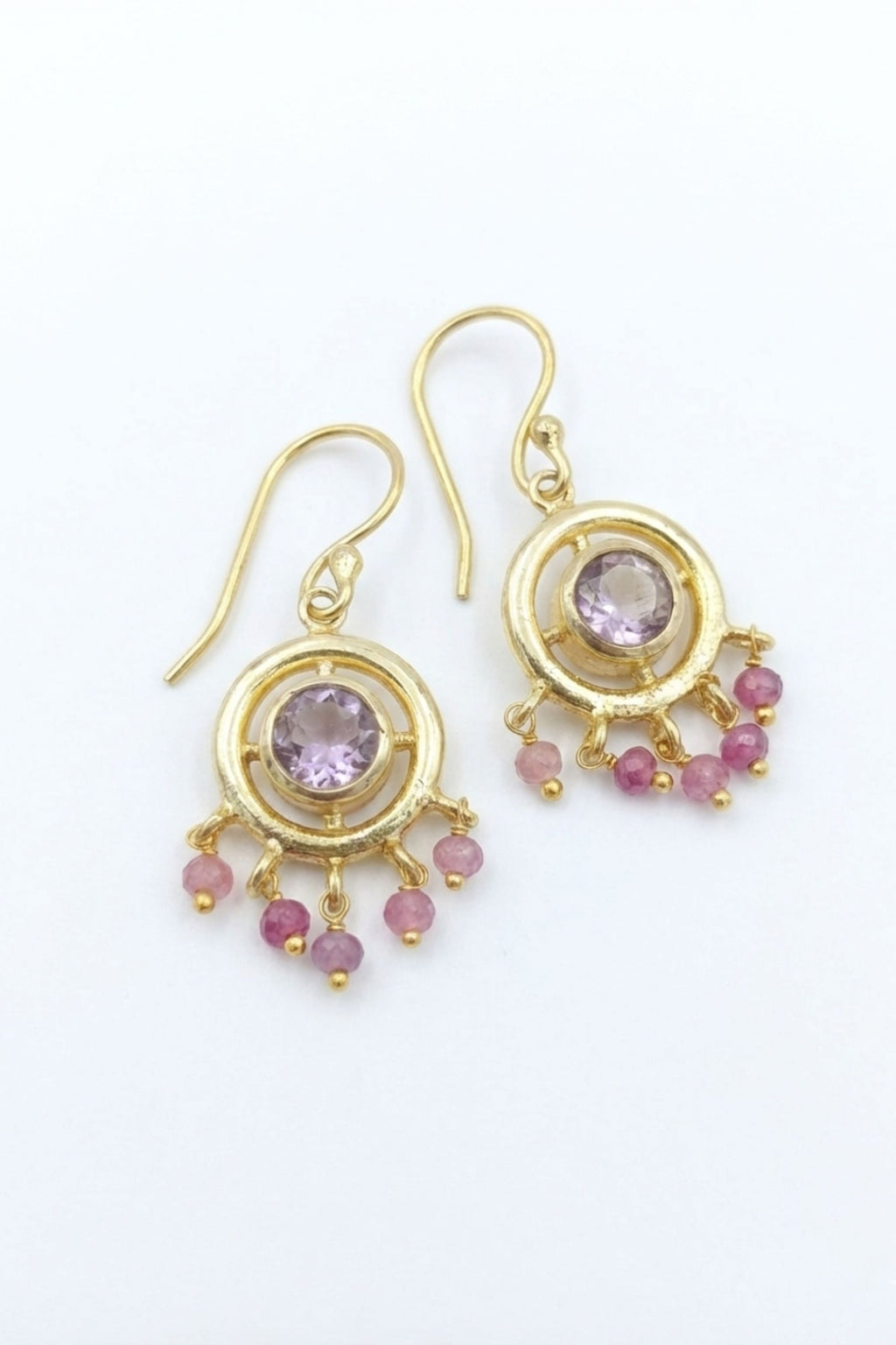 Halo  earrings - Pink