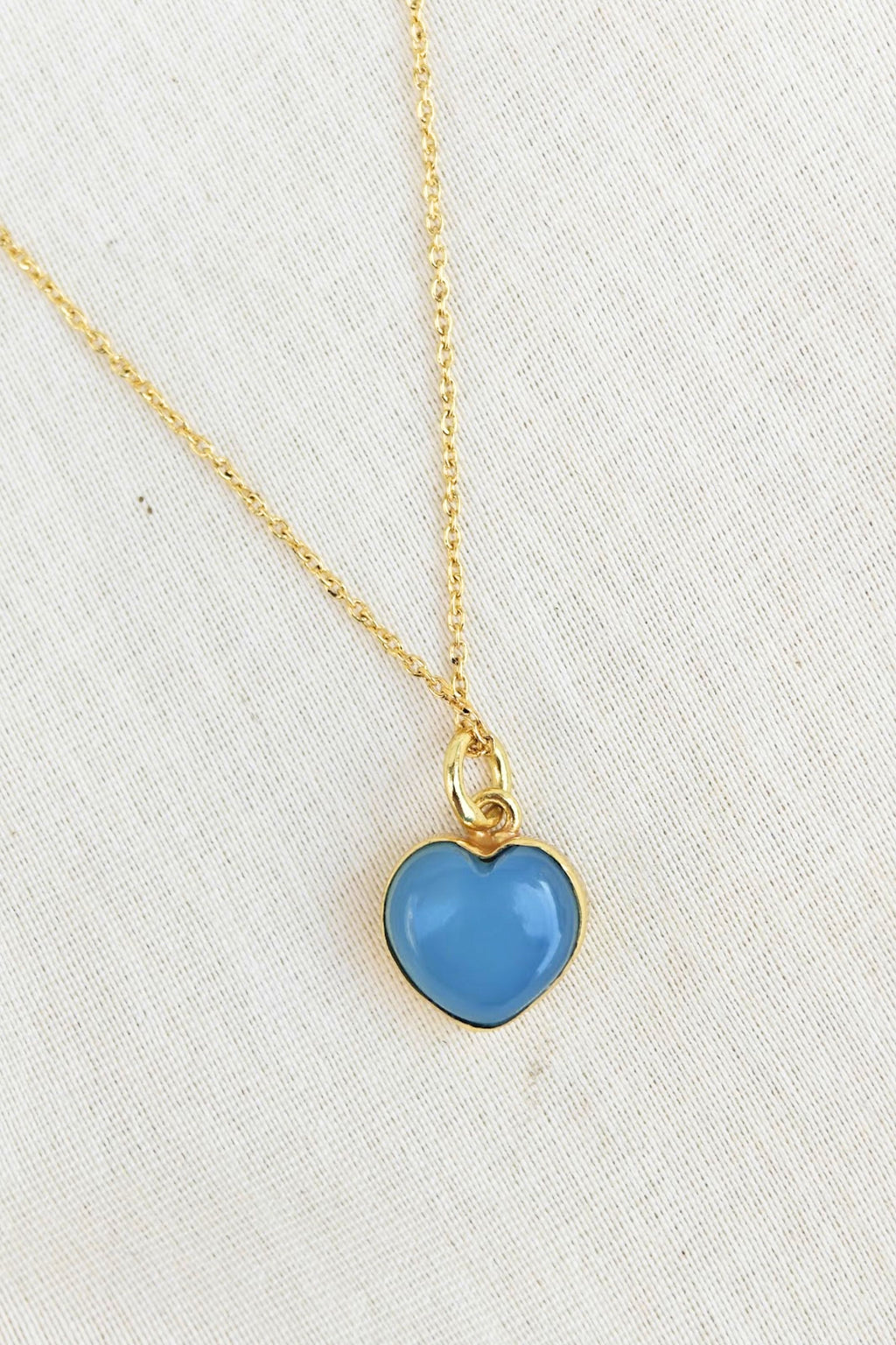 Heart Necklace- Blue
