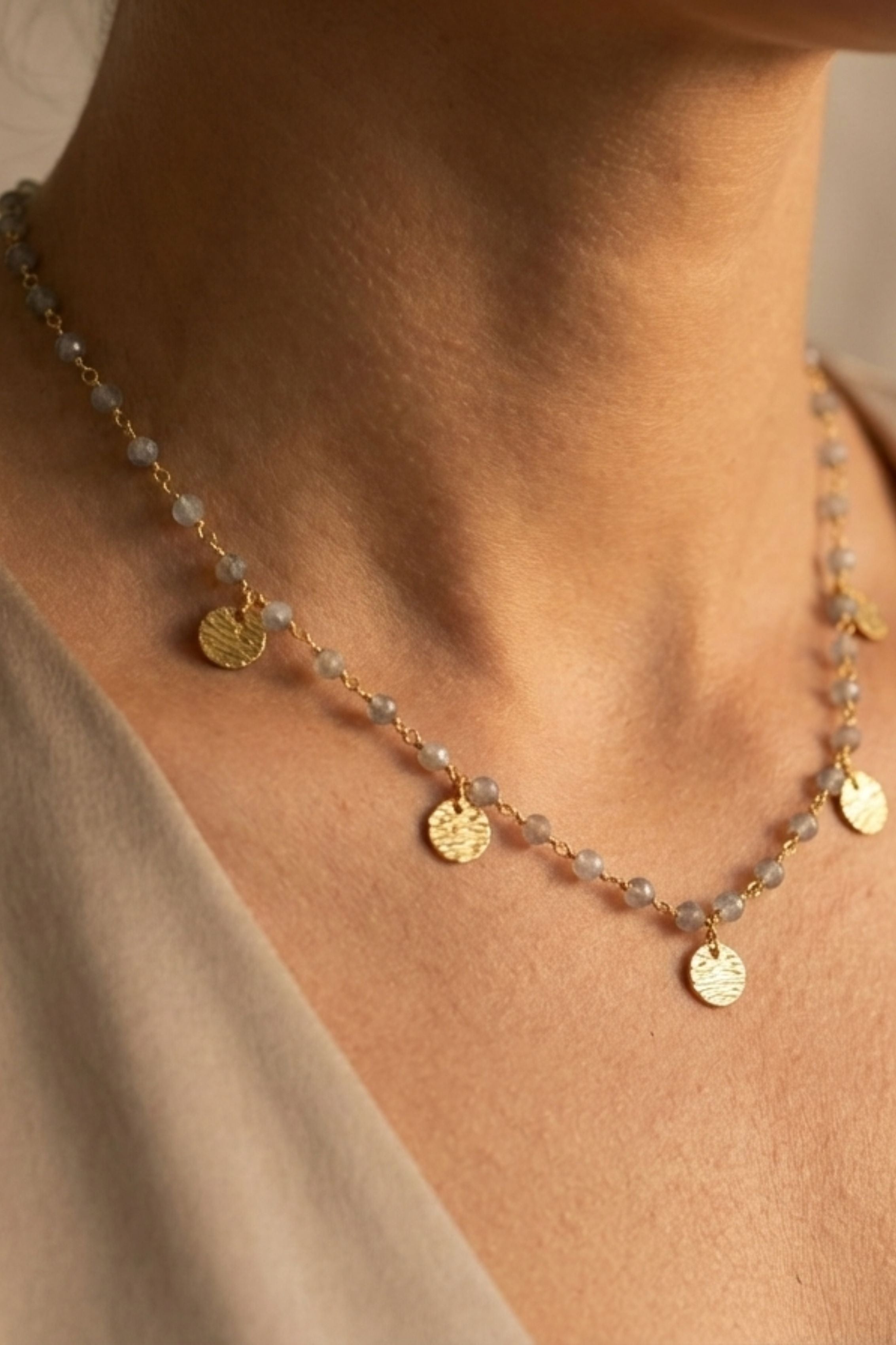 Earthy grey necklace