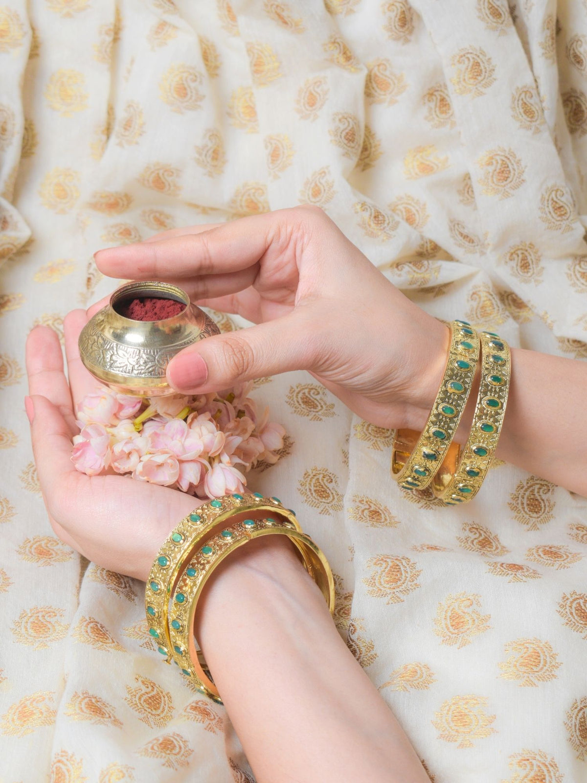 Mehr Kundan Kada - Green