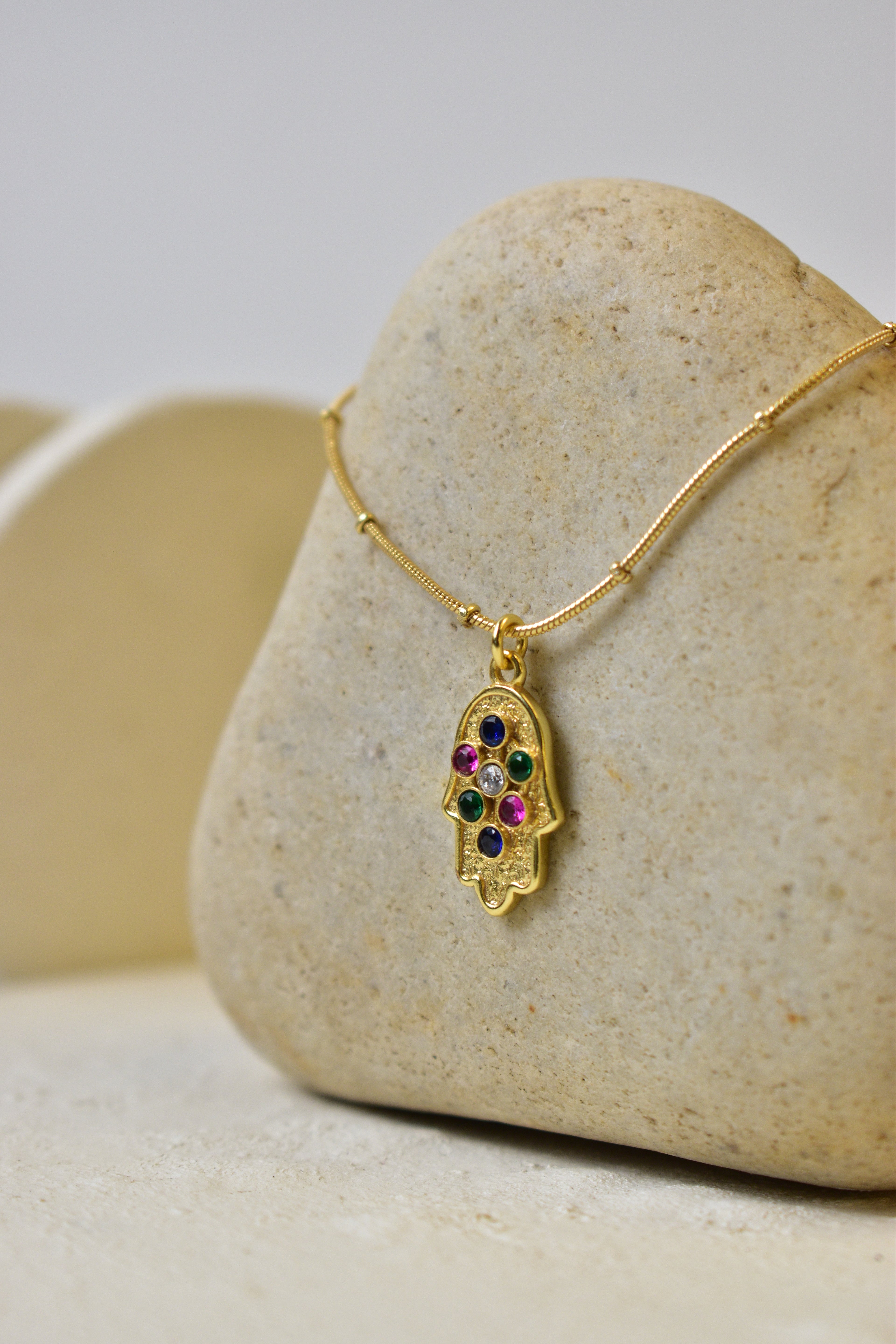 Hamsa Charm Necklace