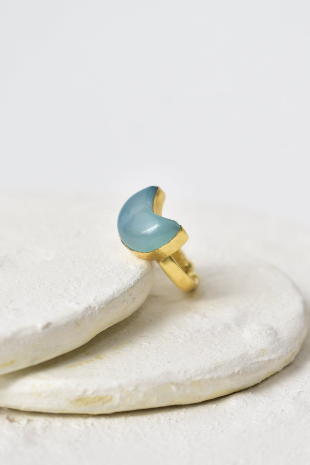 Crescent ring - Blue