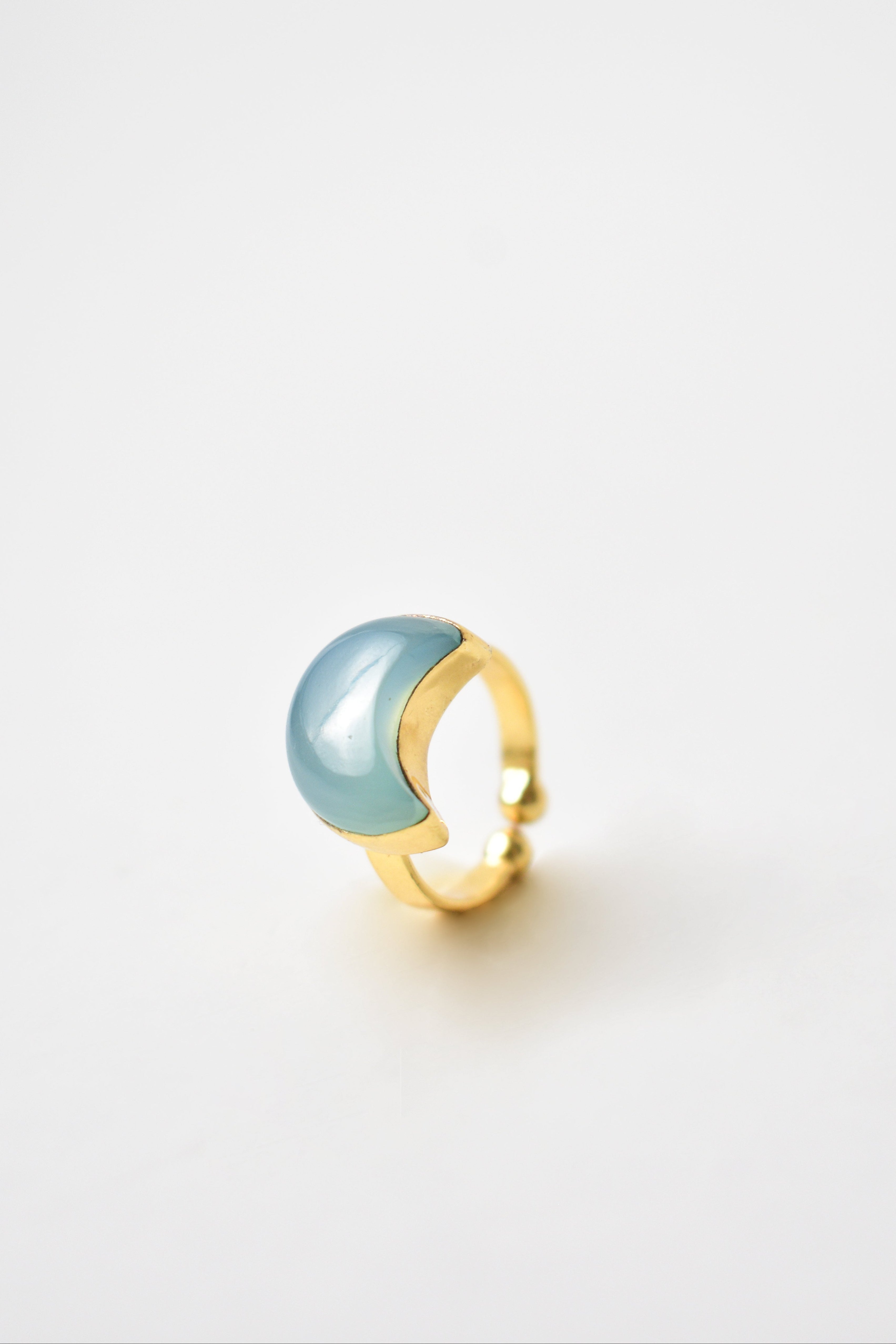 Crescent ring - Blue