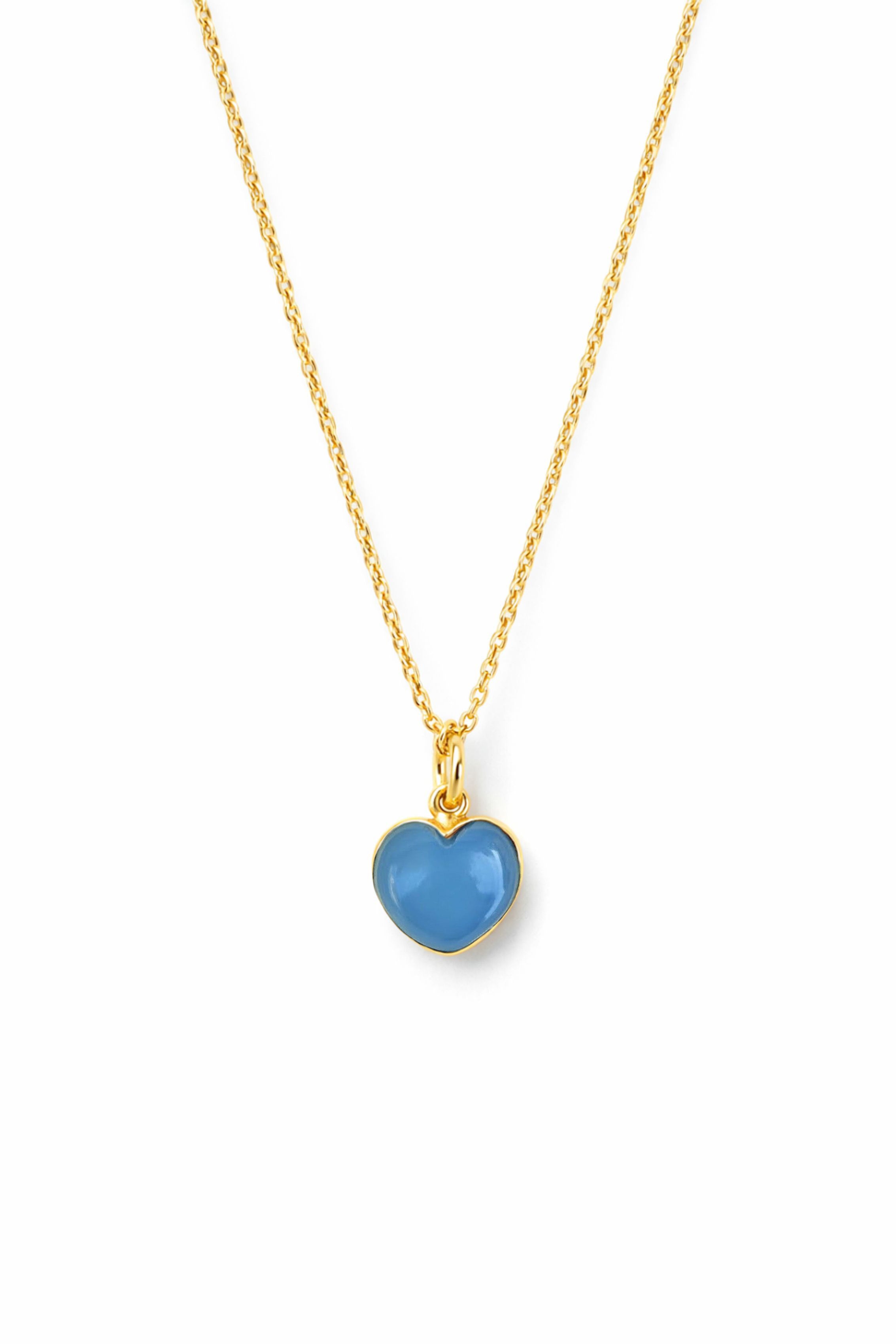 Heart Necklace- Blue